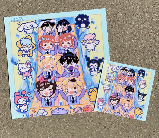Ouran x Sanrio Prints